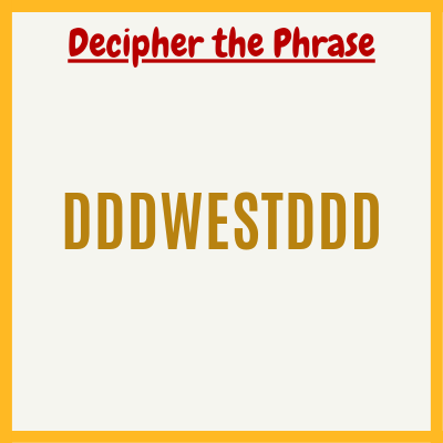 dddwestddd – Brain Teaser with Answer