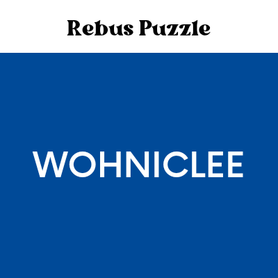 Wohniclee brain teaser answer