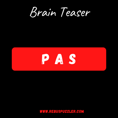 PAS – Brain Teaser | Answer