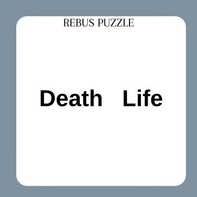 Death Life – Rebus Brain Teaser Answer