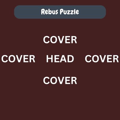 HEAD COVER – Rebus Puzzle with Answer