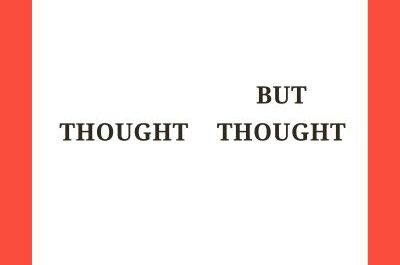thought but thought